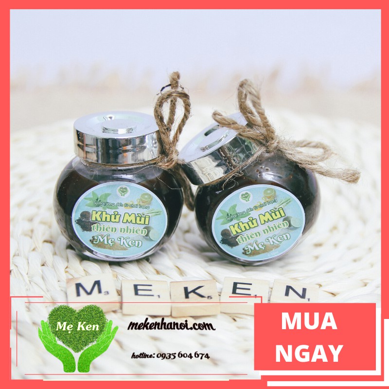 Lọ Khử mùi Mẹ Ken - thành phần từ thiên nhiên 100% - tặng kèm 1 tinh dầu sả chanh 10ml - khử mùi ô tô, phòng, tủ quần áo