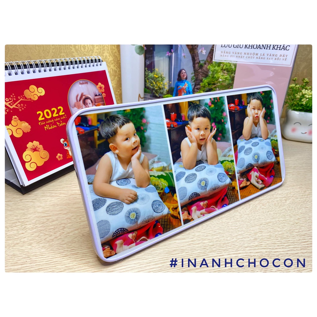 Khung ảnh để bàn tráng gương cỡ 15x30cm