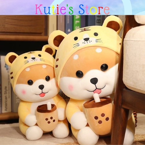 GẤU BÔNG CHÓ SHIBA TRÀ SỮA CUTE DỄ THƯƠNG