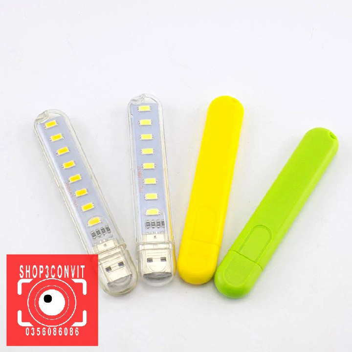 Đèn USB 8 LED ánh sáng vàng