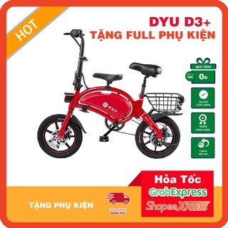 [Tặng full phụ kiện] Xe điện gấp DYU D3+ cao cấp - DYU D3 Plus 14 inch 70km