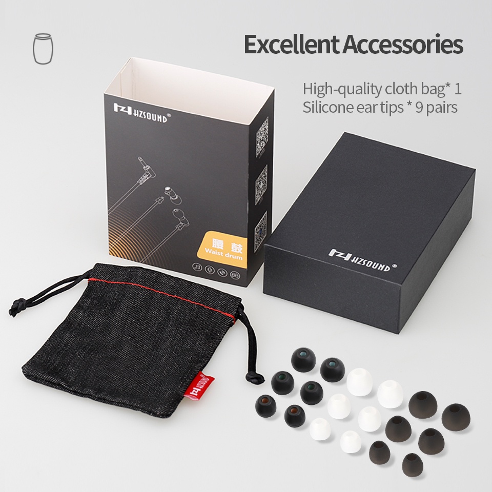 Tai Nghe Nhét Tai Có Dây 6mm DD HiFi DJ Kèm Phụ Kiện