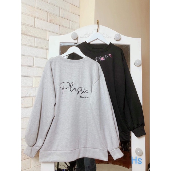 ÁO NỈ NAM NỮ Tay Dài Đen Xám mặc đôi Unisex | BigBuy360 - bigbuy360.vn