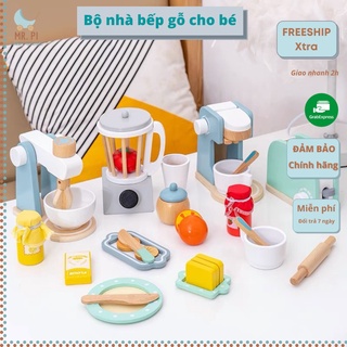 [Chính hãng Mom Choice] Đồ chơi nhà bếp bằng gỗ cho bé, bộ nấu ăn làm bánh bé gái, đồ chơi giáo dục sớm