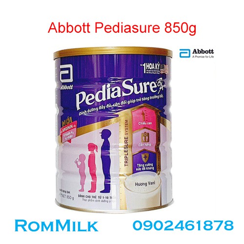 Sữa Pediasure BA 850g [Date 2022]