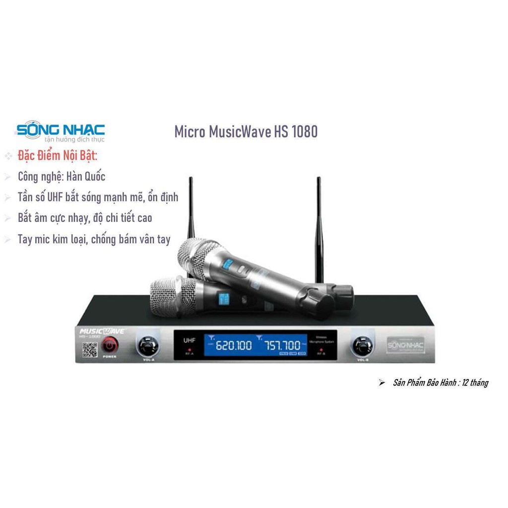 MICRO MUSICWAVE HS - 1080 ( CHÍNH HÃNG SÓNG NHẠC ) miễn ship TPHCM