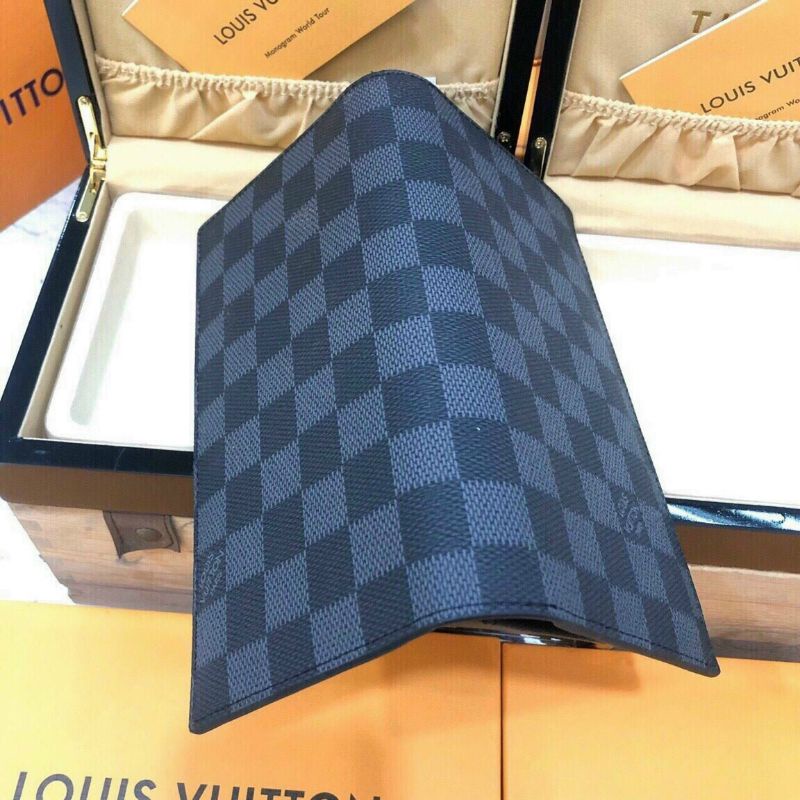 Ví nam lv dài da thật 6 màu logo sắc nét fullbox