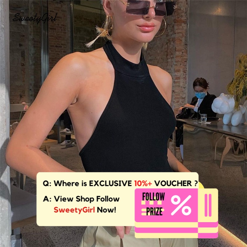 Áo Liền Quần Không Tay Cổ Tròn Màu Đen Trơn Thời Trang 2022 Quyến Rũ Cho Nữ