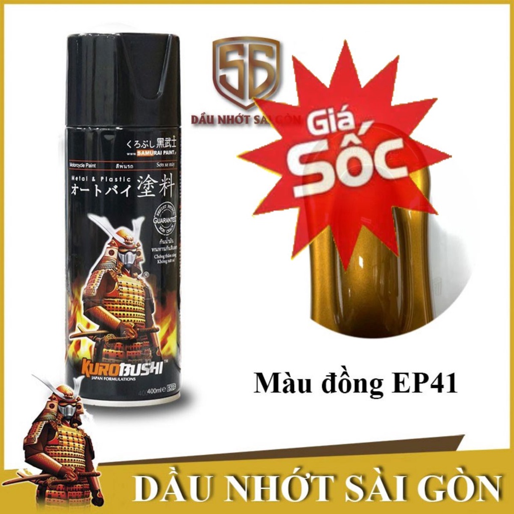 EP41 _ Sơn xit Samurai EP41 màu đồng lốc máy _ Bronze - Samurai Sài Gòn.