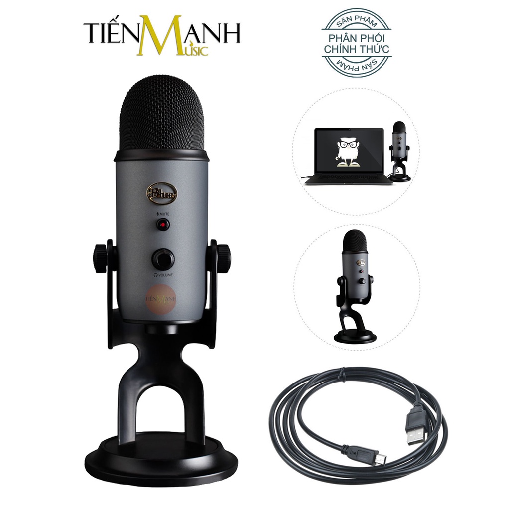 [New, Chính Hãng, BH 1 Năm] Micro Blue Yeti USB Condenser - Mic Thu Âm Podcast, Livestream, ASMR Microphone Studio