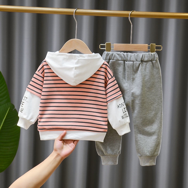 Set Đồ Thể Thao Hai Món Thời Trang Xuân Thu Cho Bé Trai