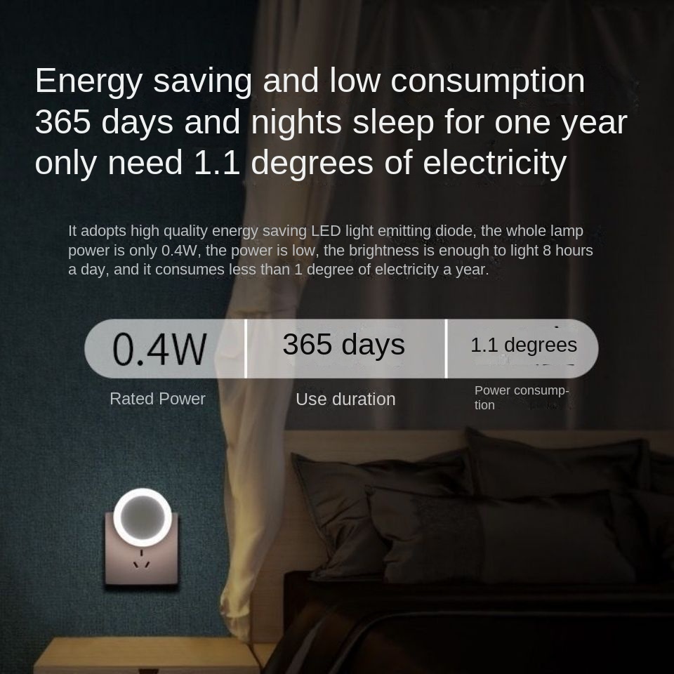 Đèn Ngủ led Dạ Quang Điều Khiển Năng Lượng Mặt Trời Tiết Kiệm Năng Lượng Tiện Dụng Cho Phòng Ngủ Trẻ Em