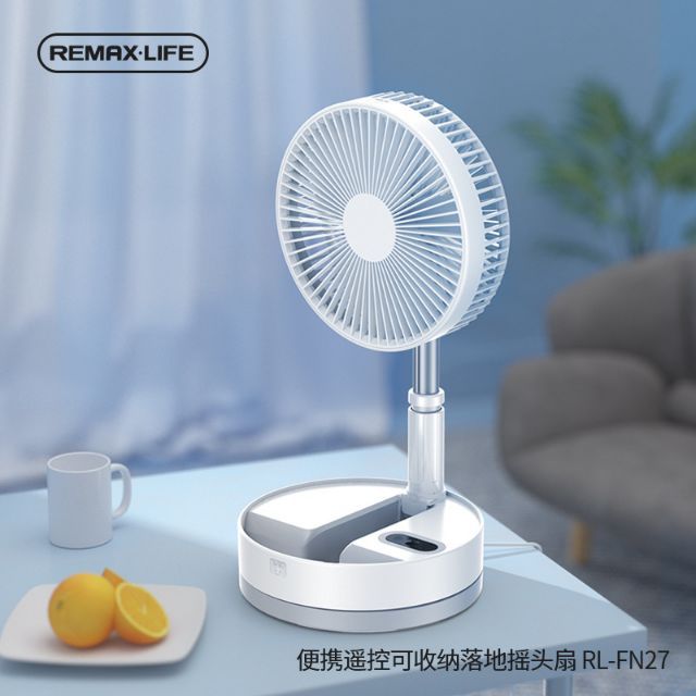 Quạt tích điện di động REMAX PRO - Folding Fan Q7, pin 7200mAd, BH 1 năm