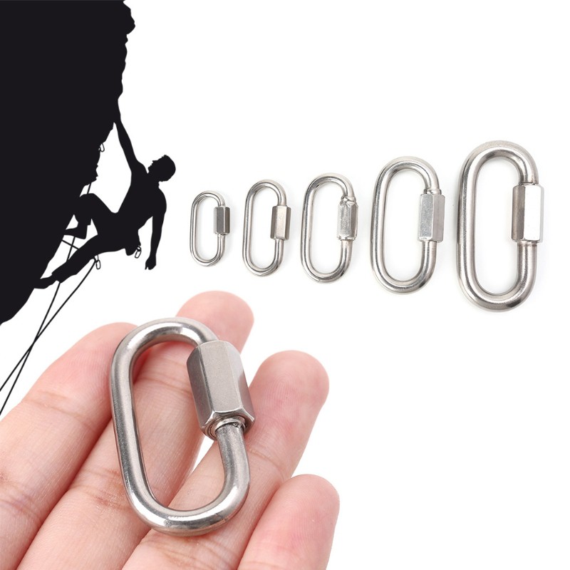 Móc khóa bằng thép không gỉ cho hoạt động leo núi