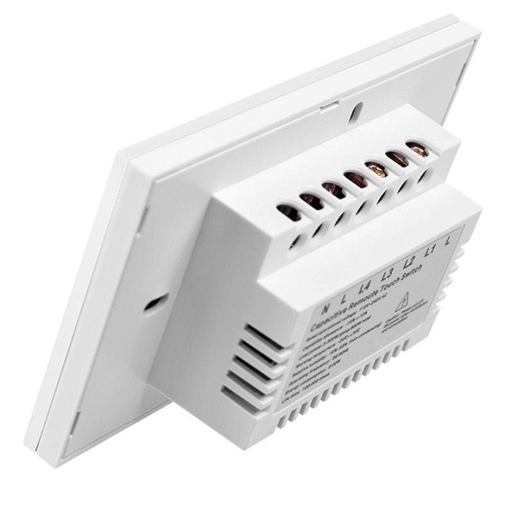 Công tắc cảm ứng BROADLINK TC2 WH/2-Gang, Công tắc điều khiển từ xa Broadlink TC2 2 Nút (chuẩn UK)