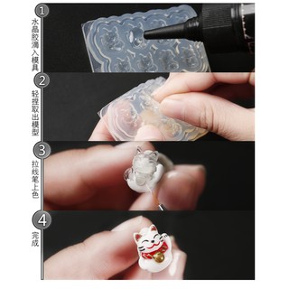 Khuôn mini trang trí keycap resin hình số