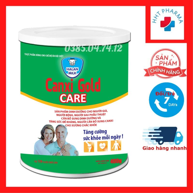 Sữa bột Canxi gold care halan milk Bổ sung canxi cho xương chắc khoẻ, giảm tình trạng mệt mỏi, ăn ngủ tốt