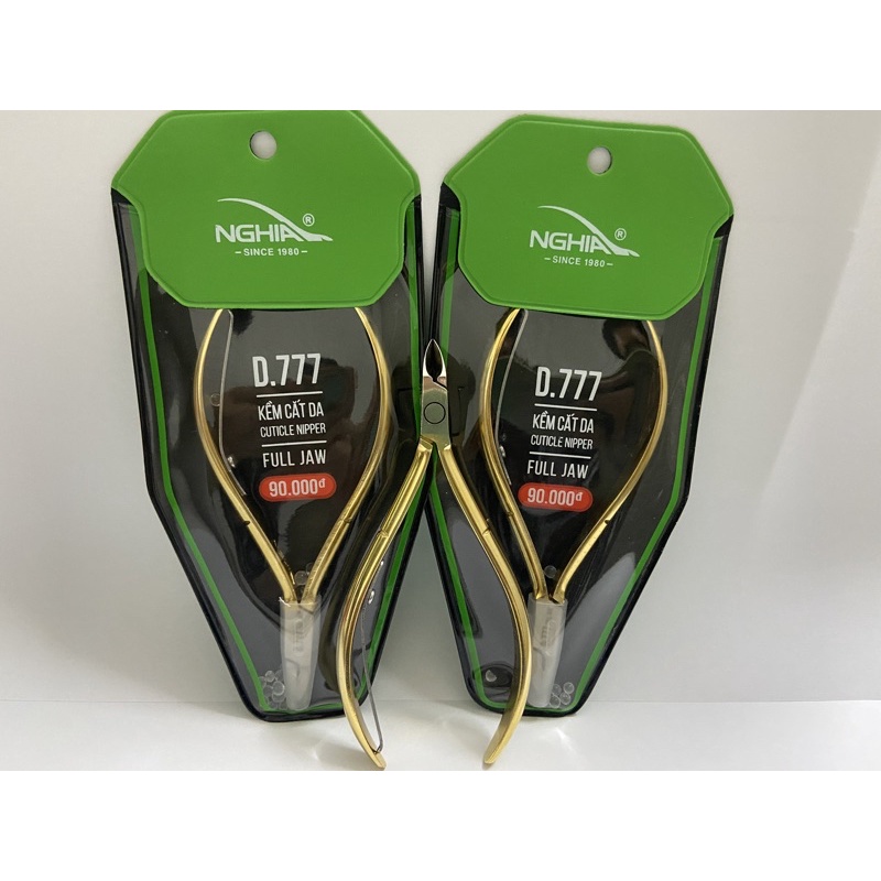 Kềm nghĩa cắt da d777 mạ vàng, Kìm nghĩa nhặt da D777