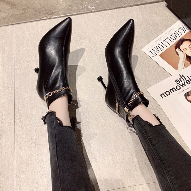 BOOTS CAO GÓT CỔ THẤP MÕM NHỌN