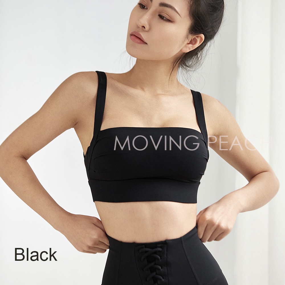 MOVING PEACH CBB Áo Ngực Thể Thao Chống Sốc Có Đệm Tháo Rời Được