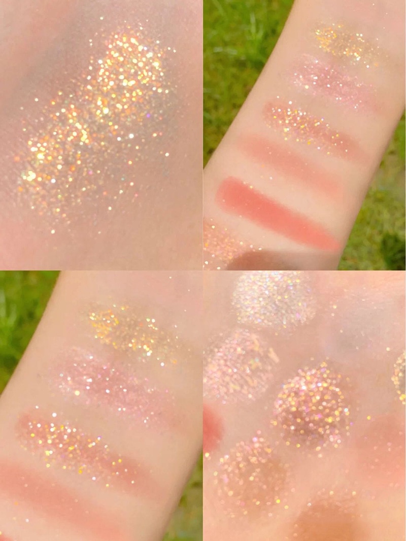 Bảng Phấn Mắt 9 Màu Lì Và Nhũ Lấp Lánh Trang Điểm Lâu Trôi Xinh Đẹp | BigBuy360 - bigbuy360.vn