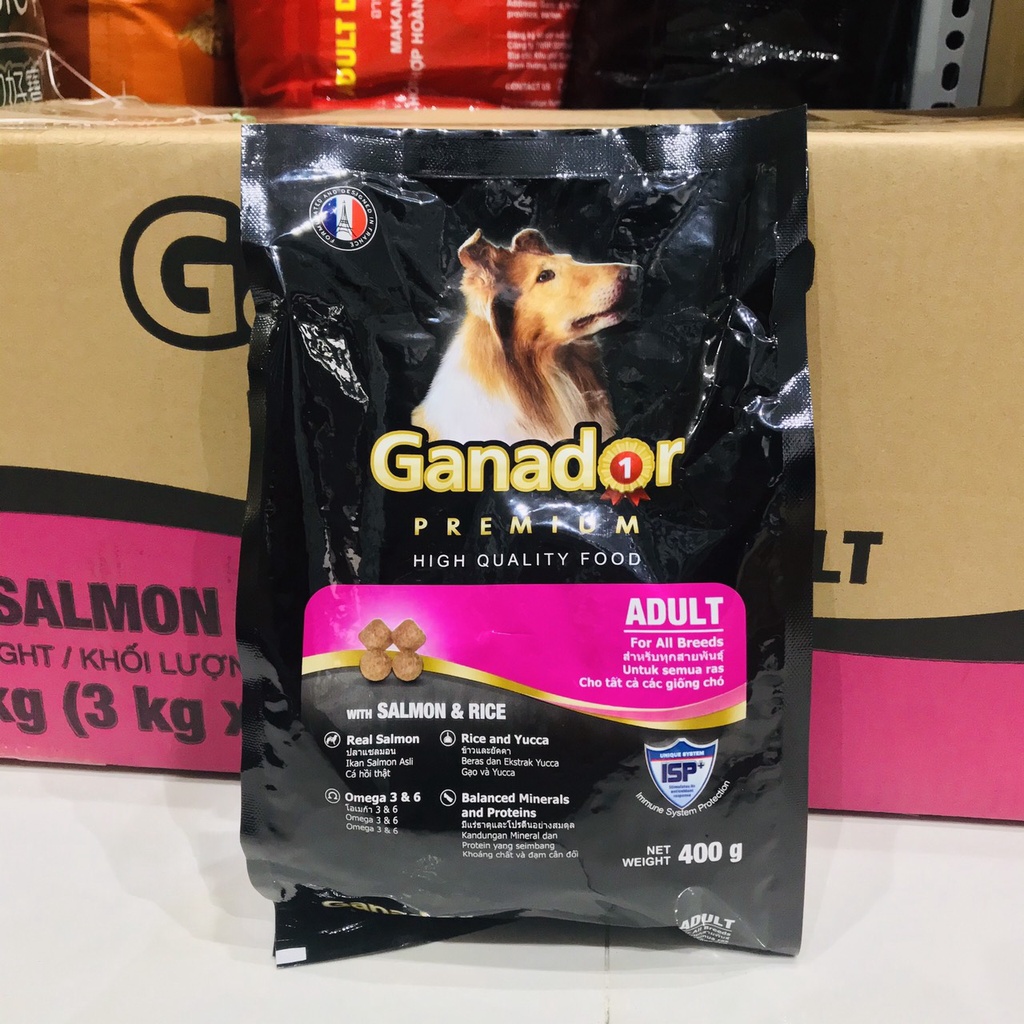 Thức Ăn Ganador Adult ( gói 400gr ) - Vị Cá Hồi Cho Chó Lớn