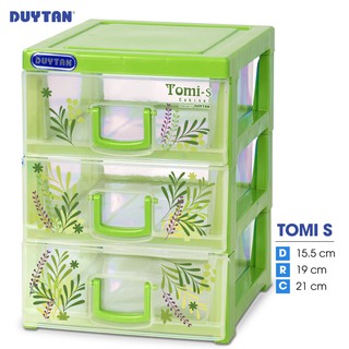 Tủ nhựa DUY TÂN Tomi S 3 ngăn (15.5 x 19 x 21 cm) - 08982 - Giao màu ngẫu nhiên