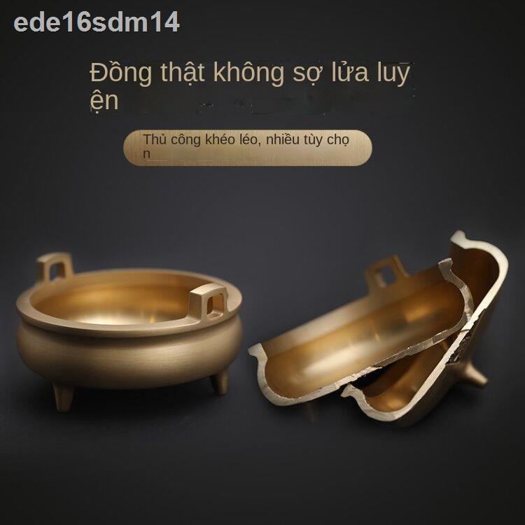 ♗ ♗ ♣✉◙Lư hương bằng đồng dùng trong gia đình, đồng, thờ phật, gỗ giáng hương, đồ