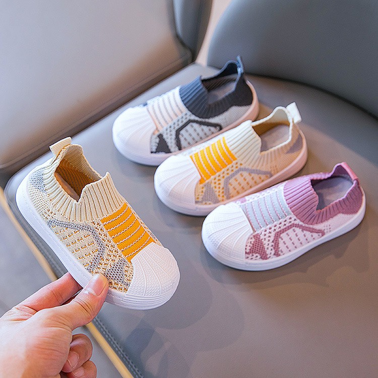 Giày lười cho bé - Giày lười vải canvas cổ chun đế bệt phối màu thể thao cho bé trai bé gái tuổi 1-5(kèm video,ảnh thật)