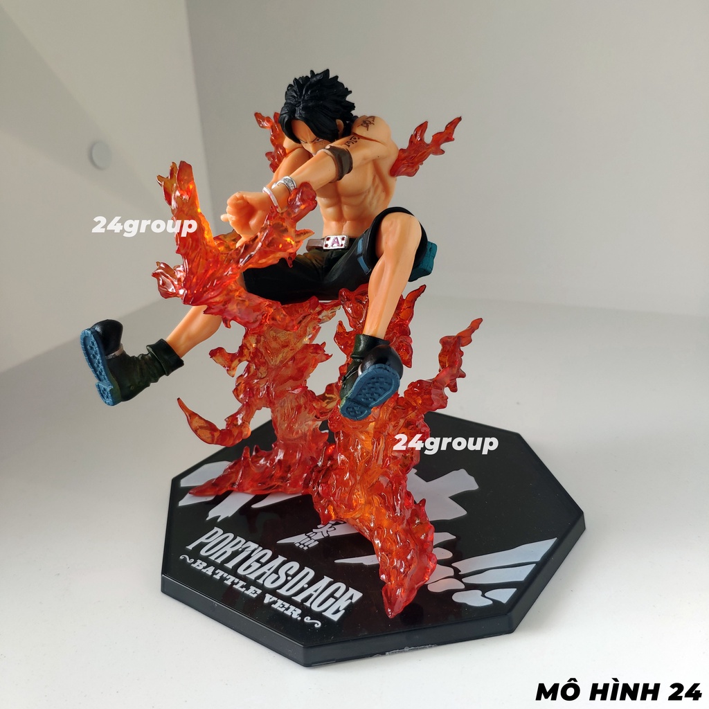 [RẺ VÔ ĐỊCH] Mô hình cao cấp Ace Hỏa quyền battle ver chữ thập fig one piece anh trai luffy