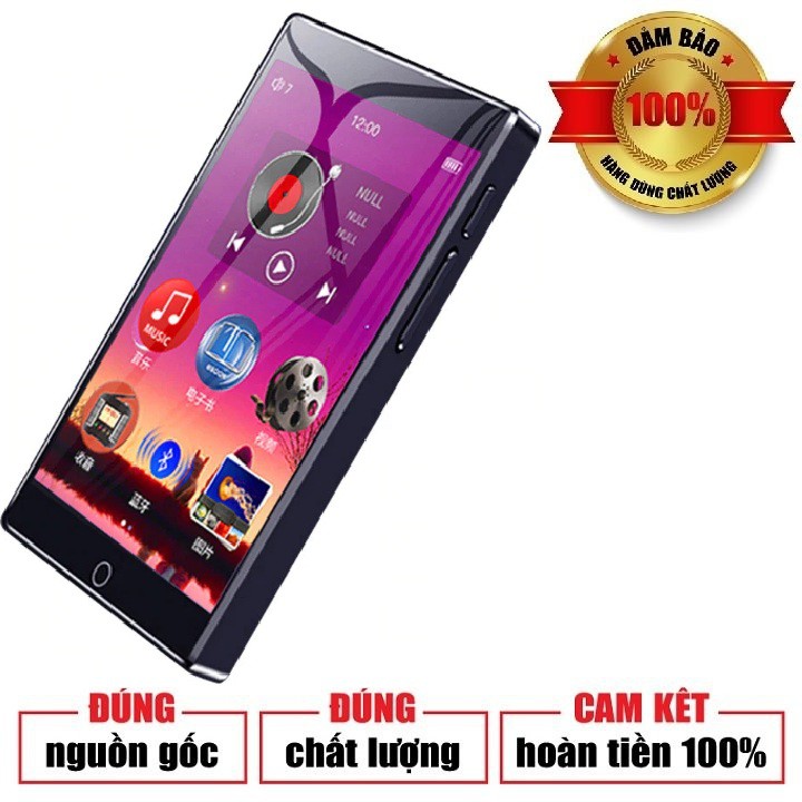 [HÀNG CHÍNH HÃNG] MÁY NGHE NHẠC LOSSLESS MP3 MP4 CÓ BLUETOOTH MÀN HÌNH CẢM ỨNG 4 INCH RUIZU H1 BỘ NHỚ TRONG 8GB