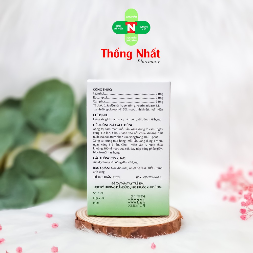 [CHÍNH HÃNG] - VIÊN XÔNG EUCA OPC HỘP 20 VIÊN