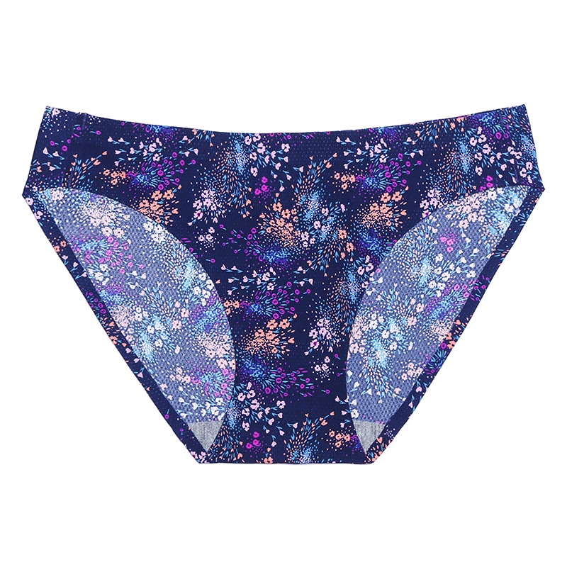 Quần Lót Lụa Lạnh Không Đường May Lưng Thấp Quyến Rũ Có 17 Màu Cho Nữ