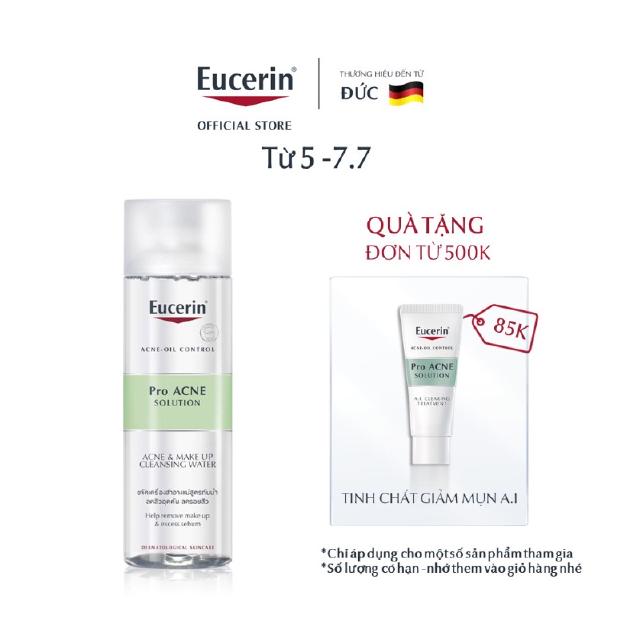 Nước tẩy trang Eucerin cho da nhờn mụn Pro Acne Micellar 400ml-88783