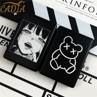 Hộp Đựng Thuốc Lá Bằng Hợp Kim Nhôm Chạm Khắc Họa Tiết Anime Đơn Giản Sáng Tạo