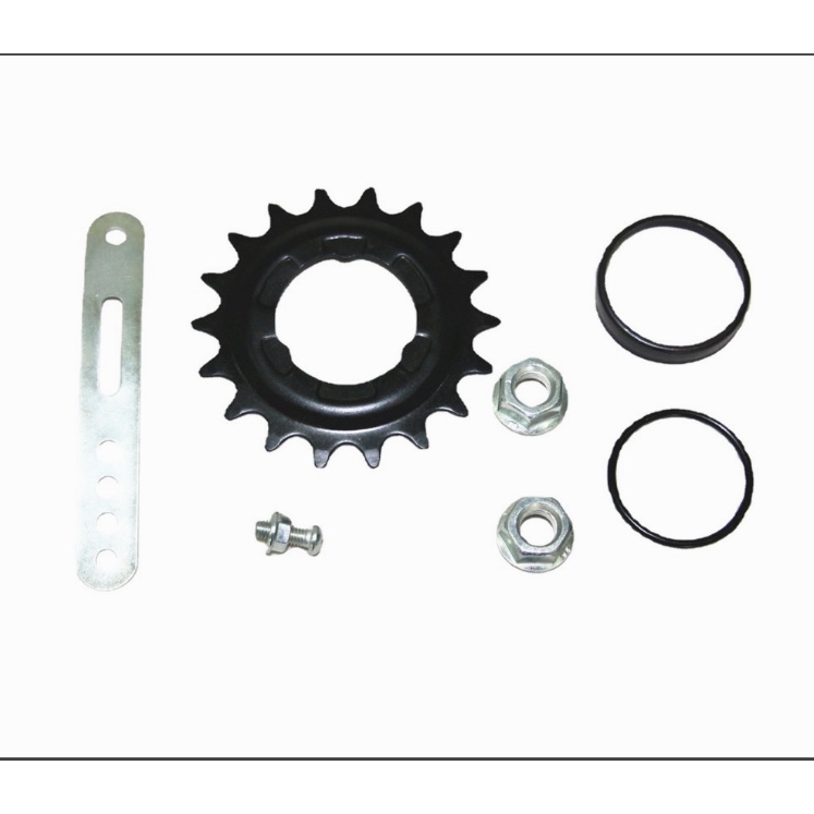 Cụm phanh chân phanh đạp ngược xe đạp Single Fixed Gear 36 lỗ
