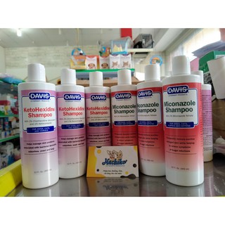 Sữa Tắm Trị Nấm Cho Mèo Davis Miconazole Shampoo (355ml) ( đỏ )