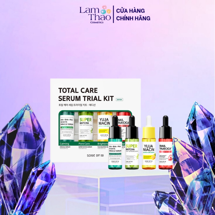 Bộ 4 Tinh Chất Some By Mi Total Care Serum Trial Kit