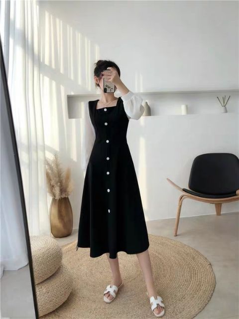 Váy đầm tay dài tiểu thư cực xinh | BigBuy360 - bigbuy360.vn
