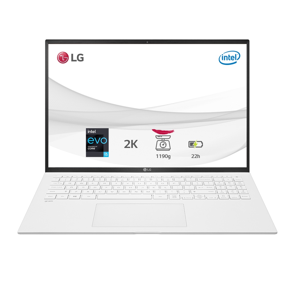 Laptop LG Gram 2021 16ZD90P-G.AX54A5 (Core i5-1135G7/8GB/512GB/16.0 inch WQXGA/FreeDos/Trắng)-Hàng chính hãng