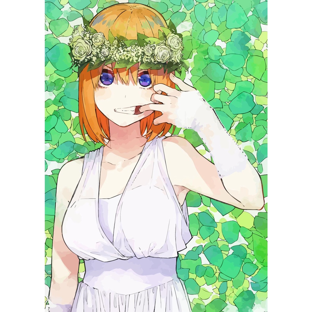 Bộ Tranh Sơn Dầu Thủ Công DIY 40*50cm Hình Anime The Quintuplets