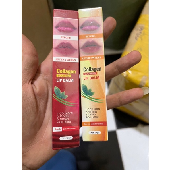 dưỡng môi sau xăm colagell lip balm