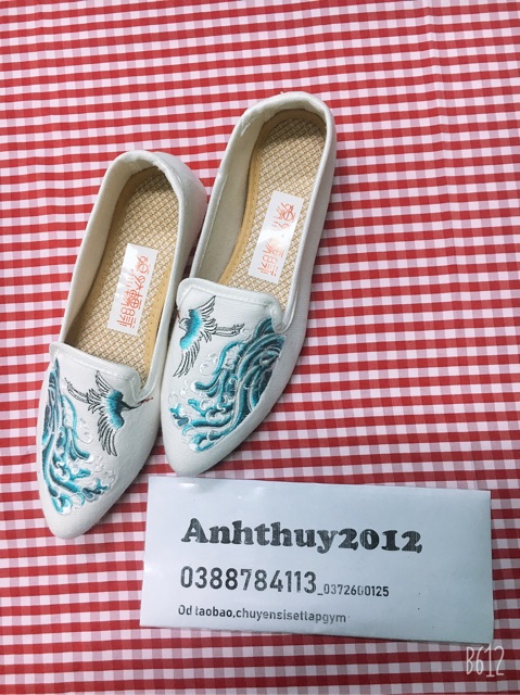 Giày mũi nhọn thêu hoa thời trang nữ | BigBuy360 - bigbuy360.vn