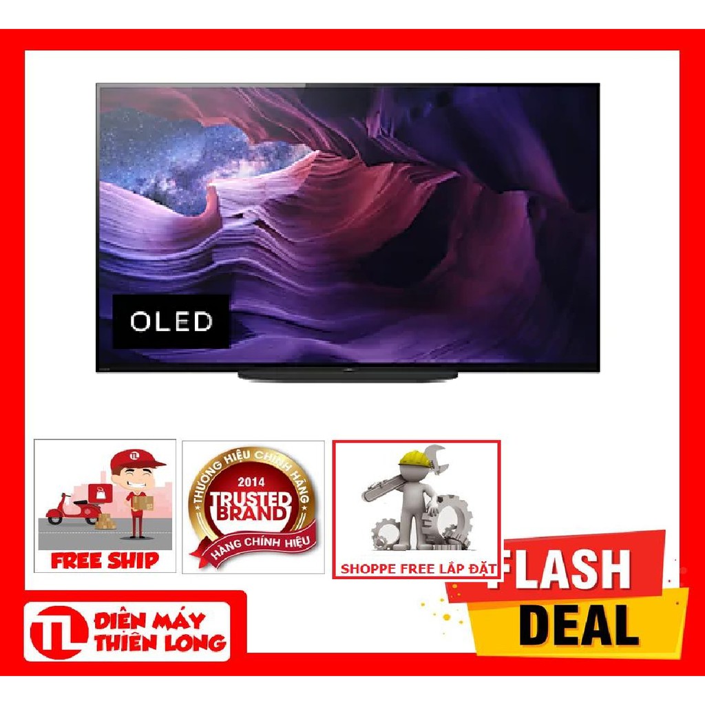 48A9S - MIỄN PHÍ CÔNG LẮP ĐẶT - Android Tivi OLED Sony 4K 48 inch KD-48A9S Mới 2020