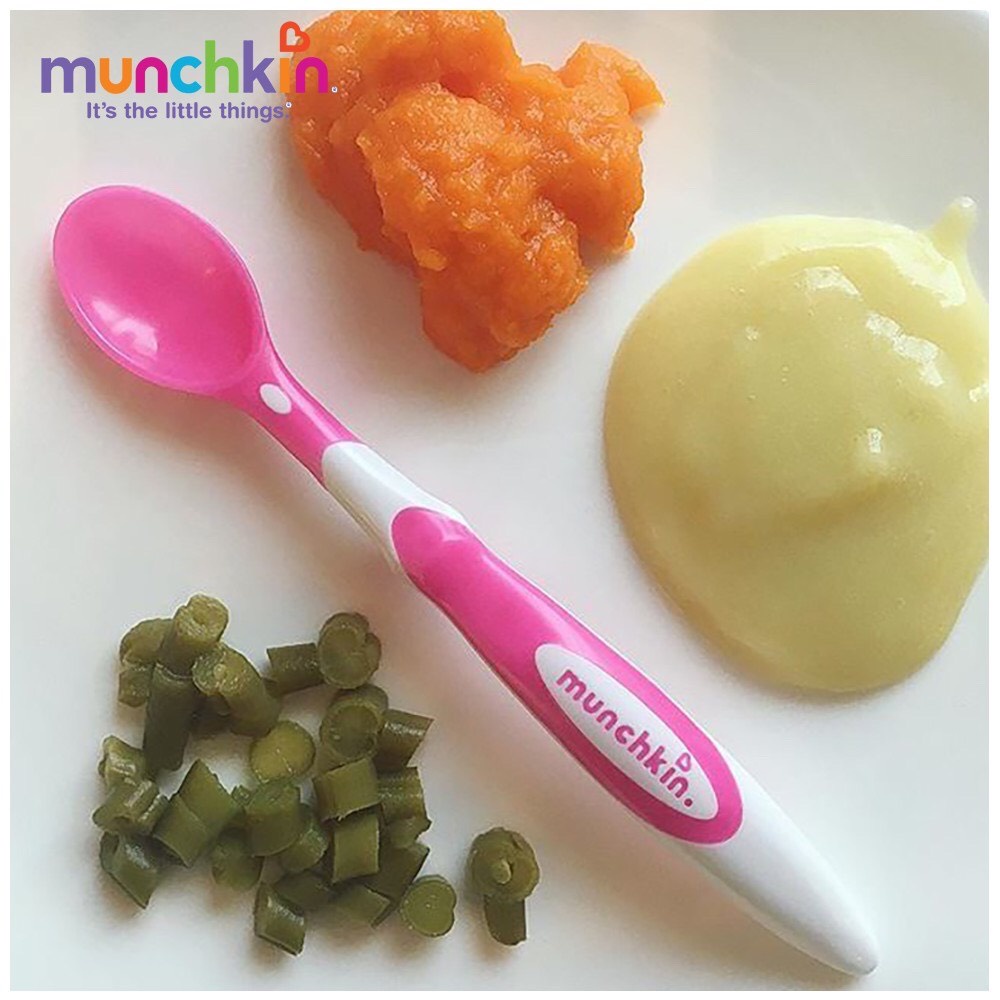 Thìa muỗng siêu mềm Munchkin cho bé tập ăn cháo, bột, dễ bón cho bé ăn dặm SAMI KIDS