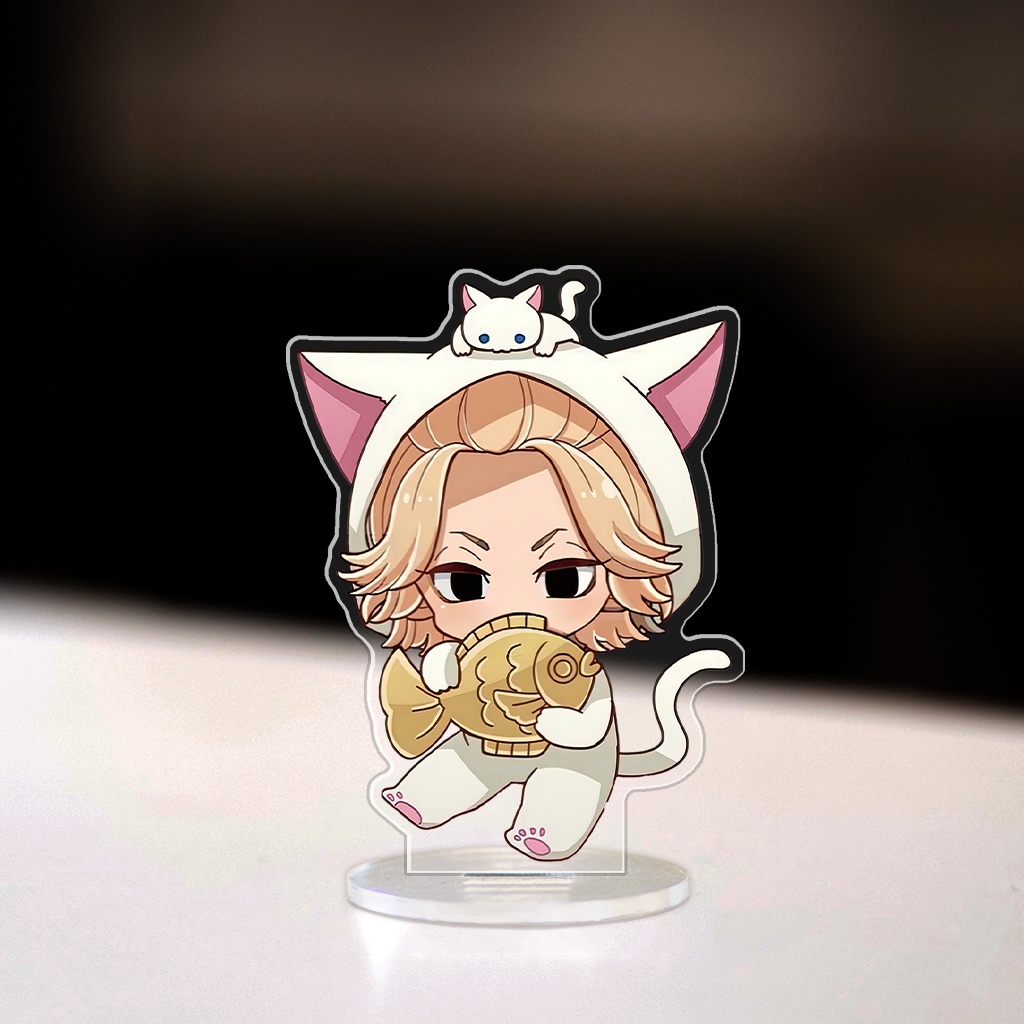 Mô hình đứng Standee Tokyo Revengers Takemichi Mikey Ran Rindou Izana phong cách chibi anime trang trí góc học tập