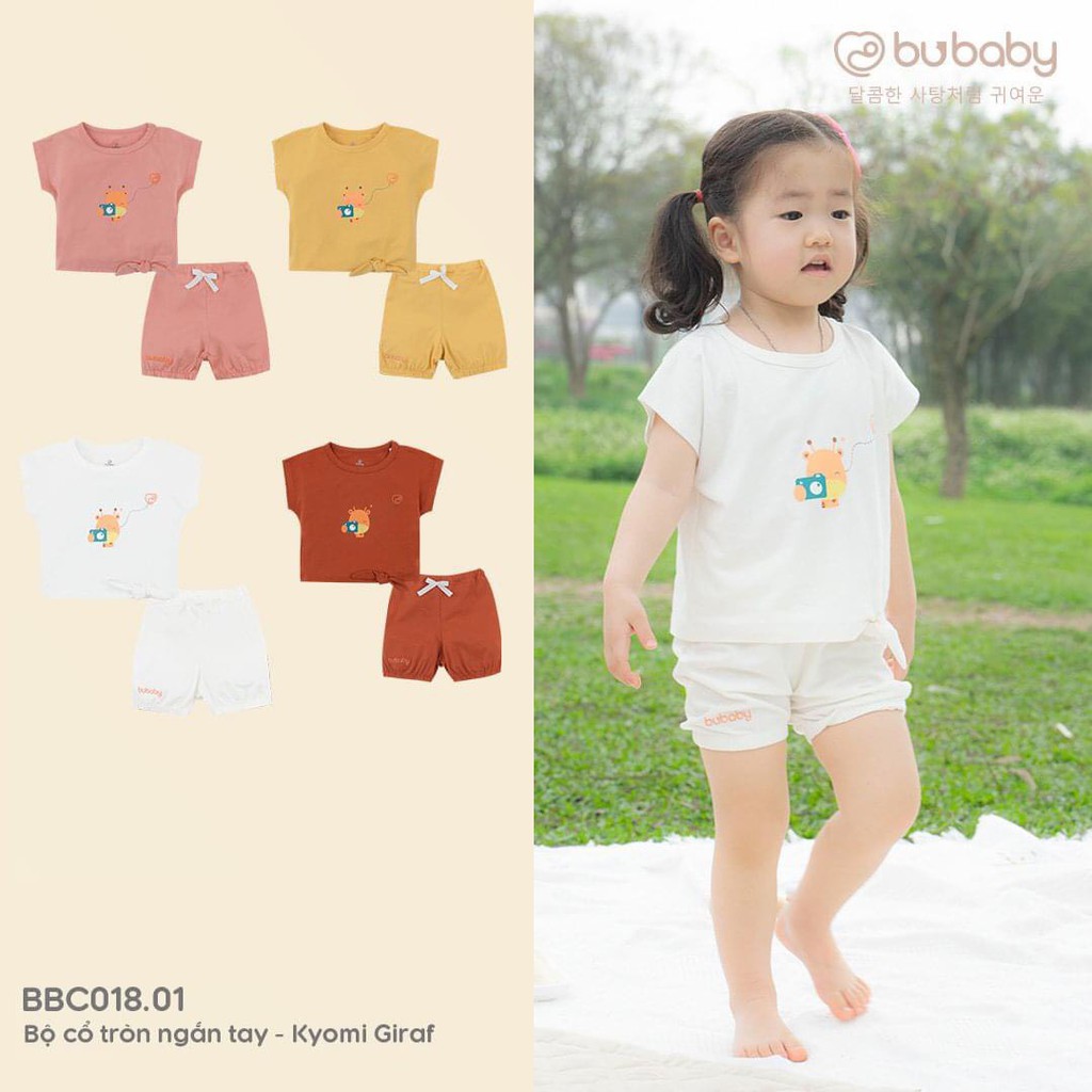 BST Kyomi] Bộ cộc tay Bu Baby bé gái