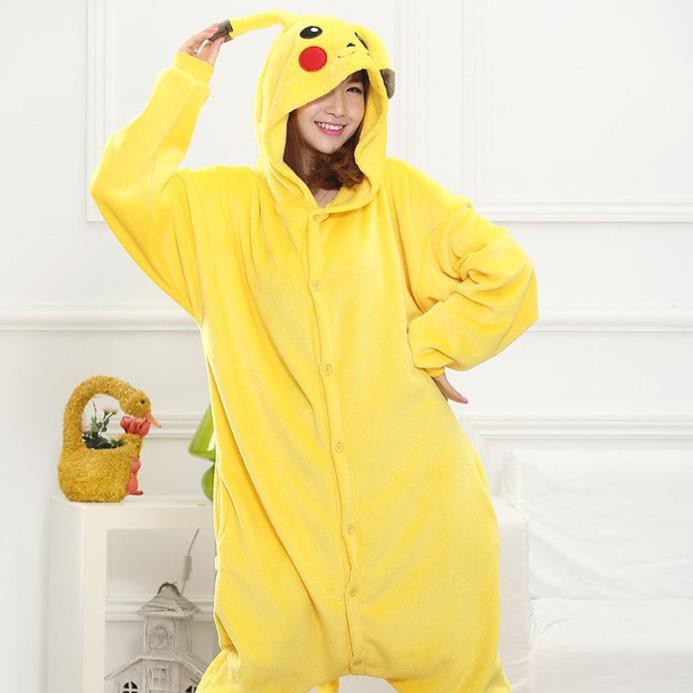 Đồ Ngủ Liền Cosplay Động Vật Pikachu 😘