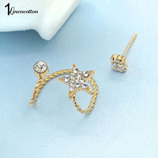 1 Pc\'s Elegant Earring Rhinestone Ear Cuff Warp Clip Ear Stud