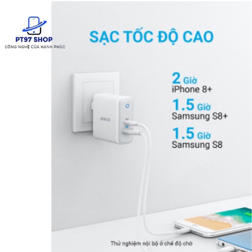 Sạc ANKER PowerPort II PD 49.5w  - A2321 - Cốc Sạc Nhanh An Toàn, Bền Bỉ BH 12 Tháng Chính hãng Anker